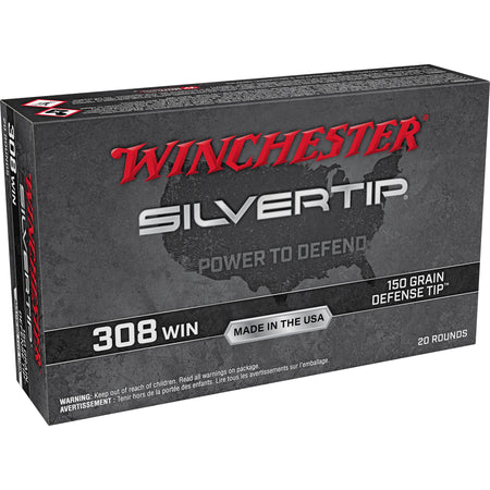 Winchester .308 Win / 7.62x51mm W308ST Silvertip Defense Tip 150 Grain