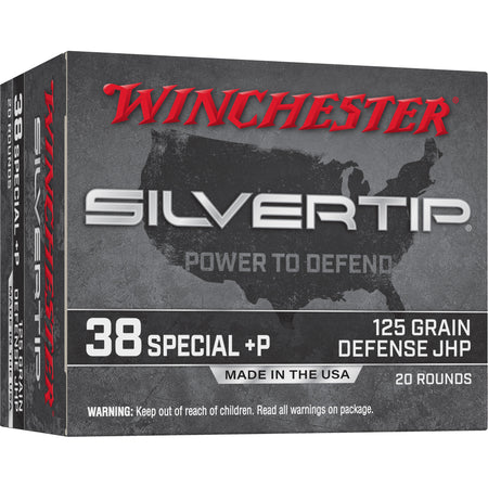 Winchester .38 Special W38PST +P Silvertip Jacket Hollow Point 125 Grain