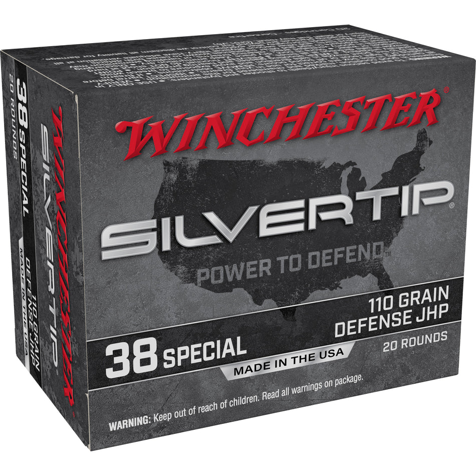 Winchester .38 Special W38ST Silvertip Silvertip Jacket Hollow Point 110 Grain