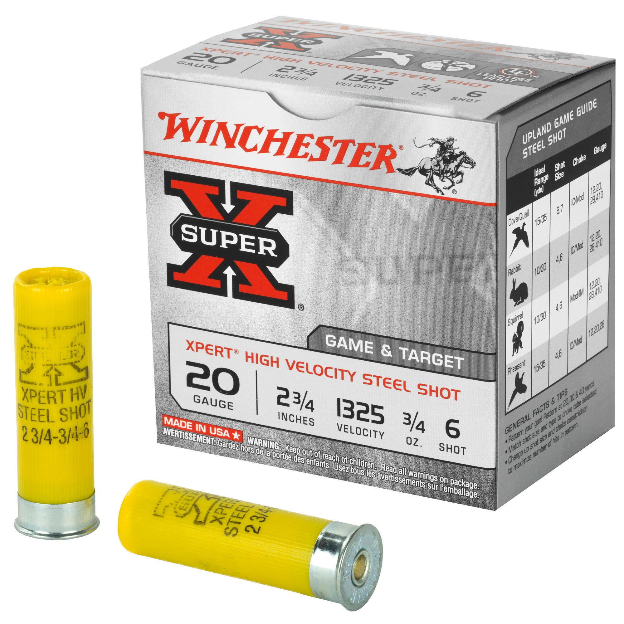 Winchester 20 Gauge WE20GT6 Super X Xpert 2.75" 3/4oz 6 Shot