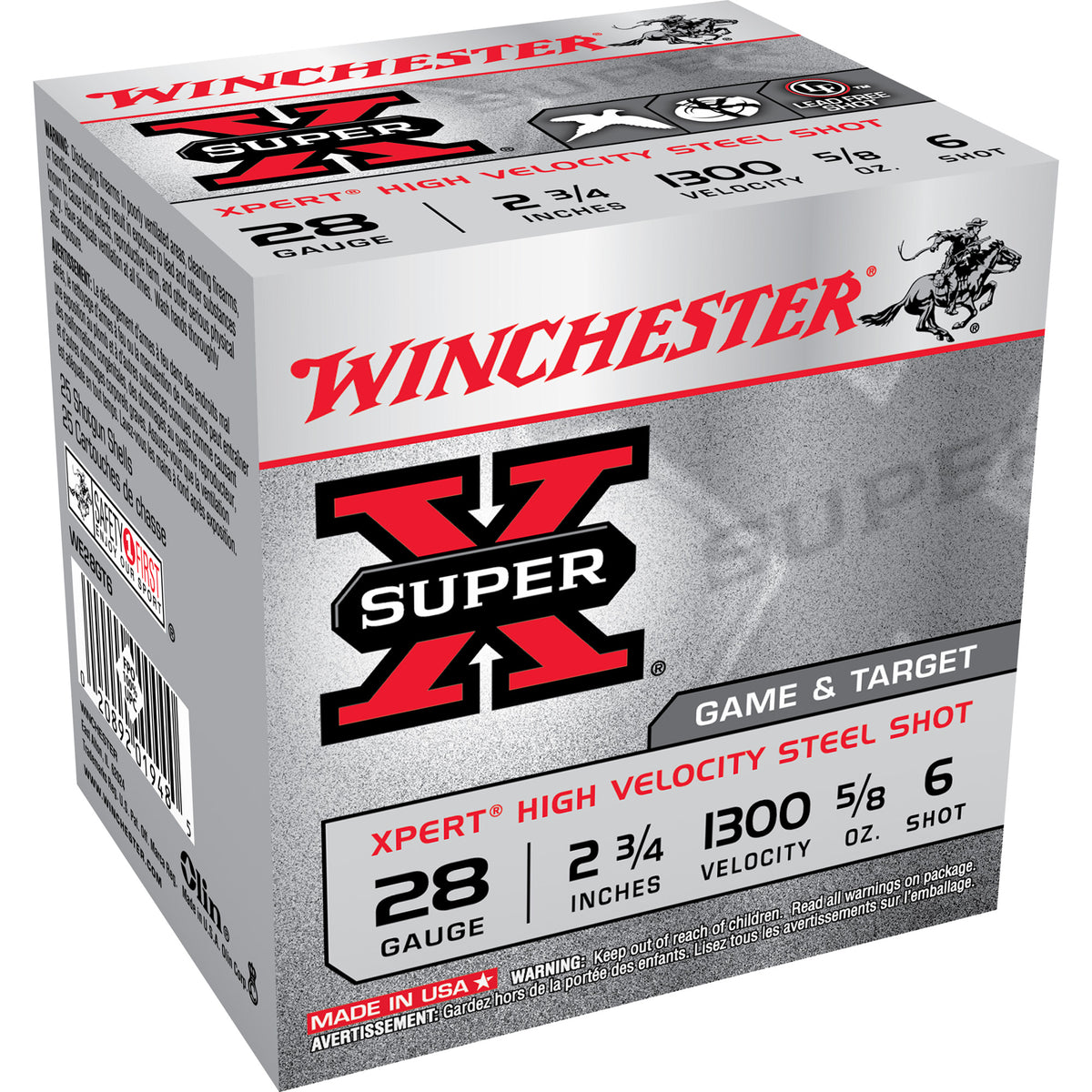 Winchester 28 Gauge WE28GT6 Super X Xpert 2.75" 5/8oz 6 Shot