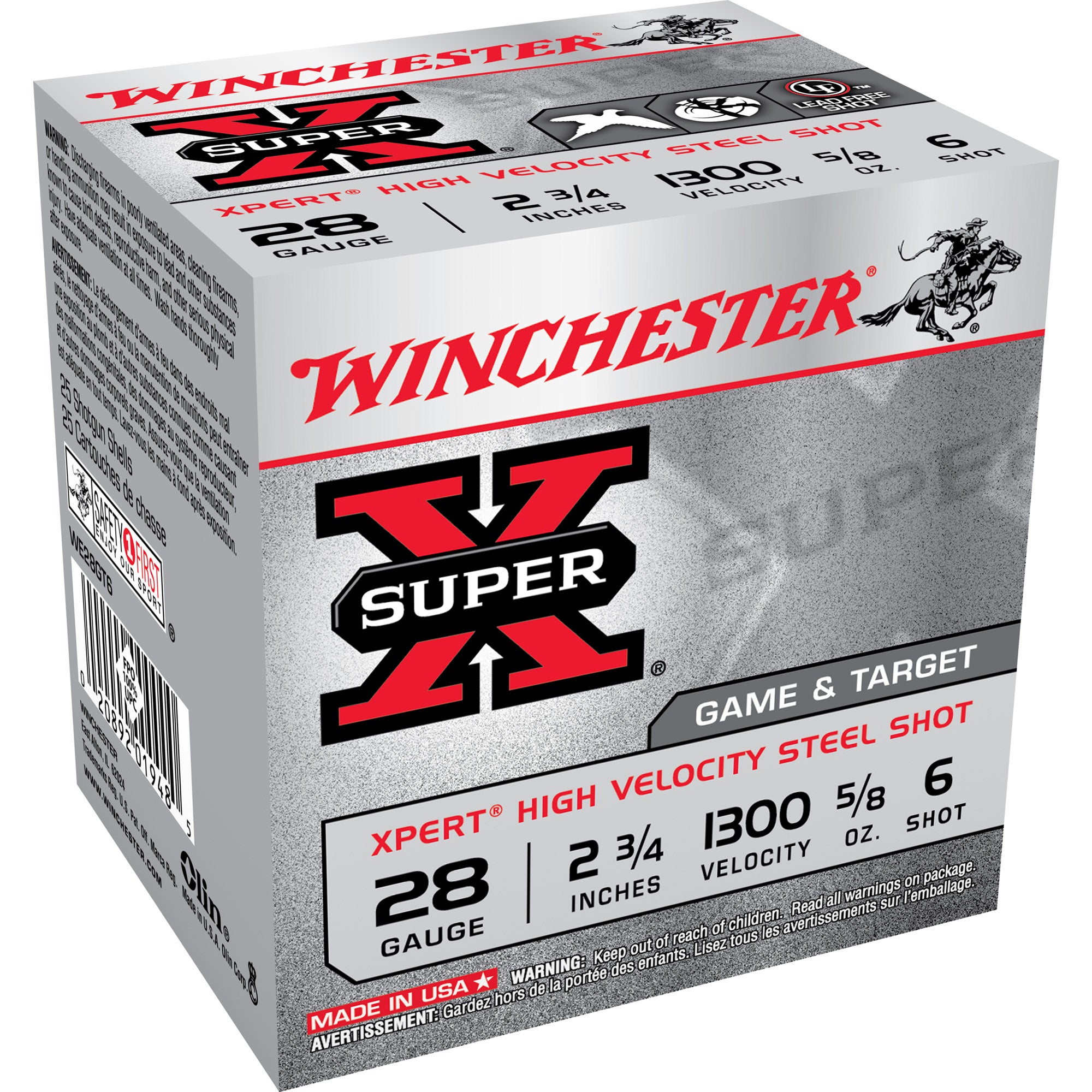 Winchester 28 Gauge WE28GT6 Super X Xpert 2.75" 5/8oz 6 Shot