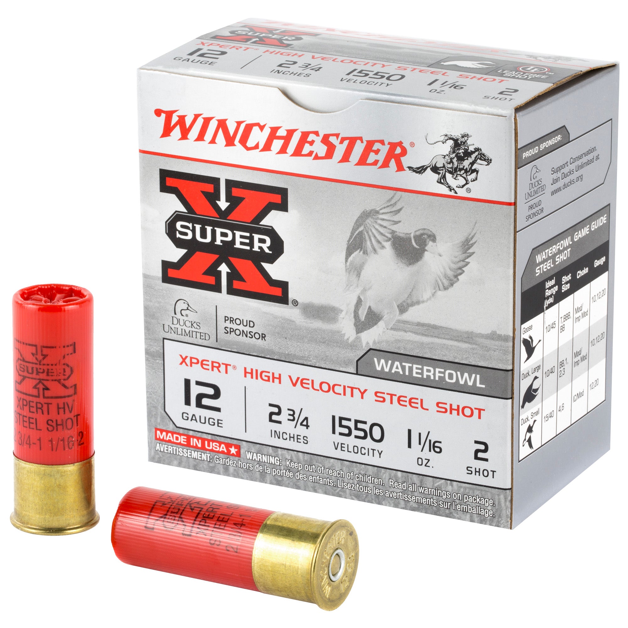 Winchester 12 Gauge WEX122 Super X Xpert 2.75" 1-1/16oz 2 Shot