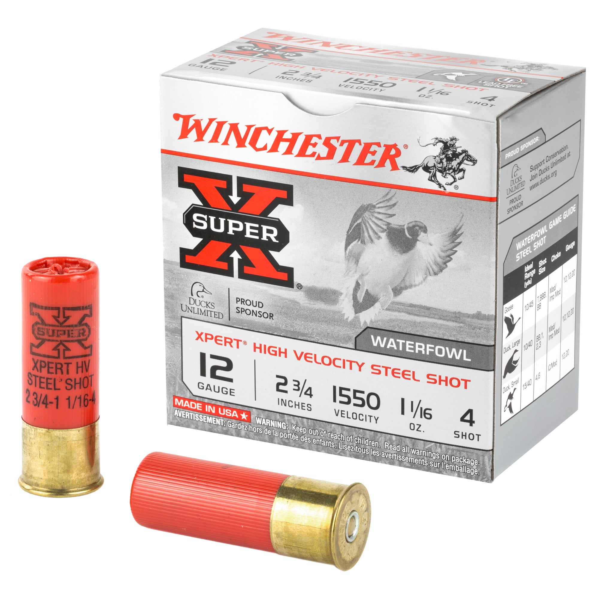 Winchester 12 Gauge WEX124 Super X Xpert 2.75" 1-1/16oz 4 Shot