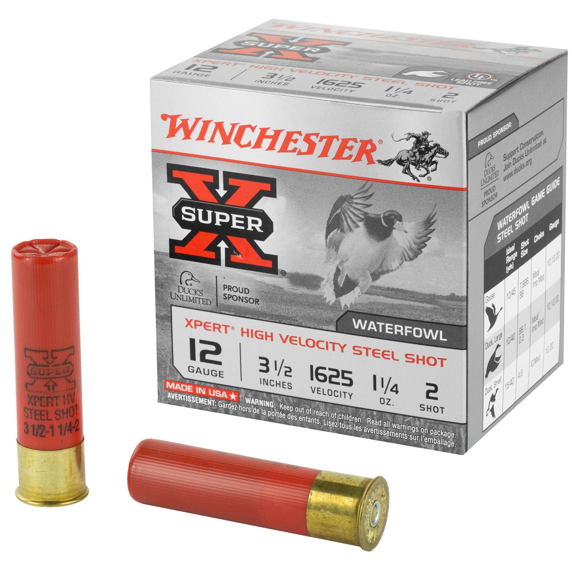 Winchester 12 Gauge WEX12LM2 Super X Xpert 3.5" 1-1/4oz 2 Shot