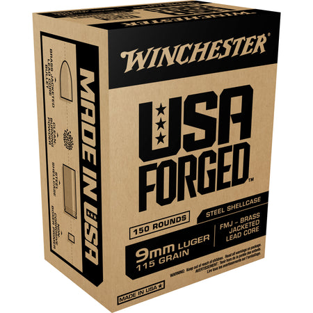 Winchester 9mm Luger/Parabellum WIN9SK USA Forged Full Metal Jacket FMJ 115 Grain