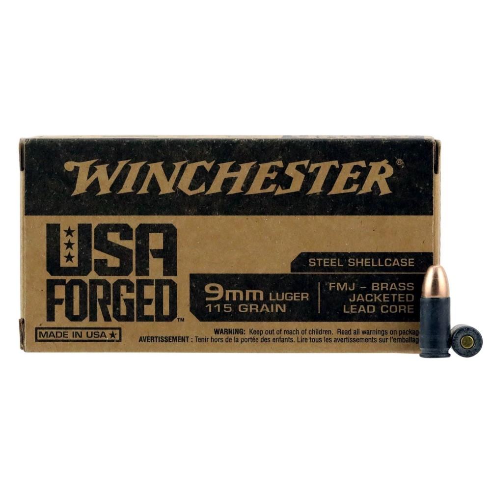 Winchester USA Forged 9mm Luger / Parabellum 115 Gr FMJ 3