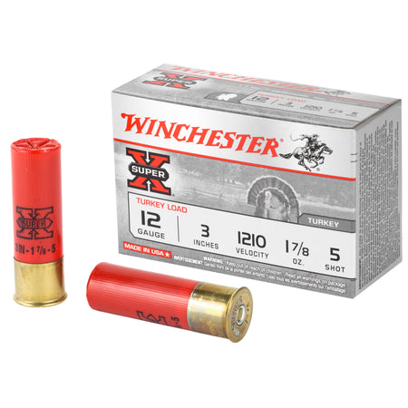 Winchester 12 Gauge X123MT5 Super X Magnum 3" 1-7/8oz 5 Shot
