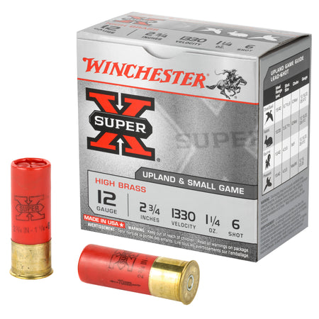Winchester 12 Gauge X126 Super X Game Load 2.75" 1-1/4oz 6 Shot
