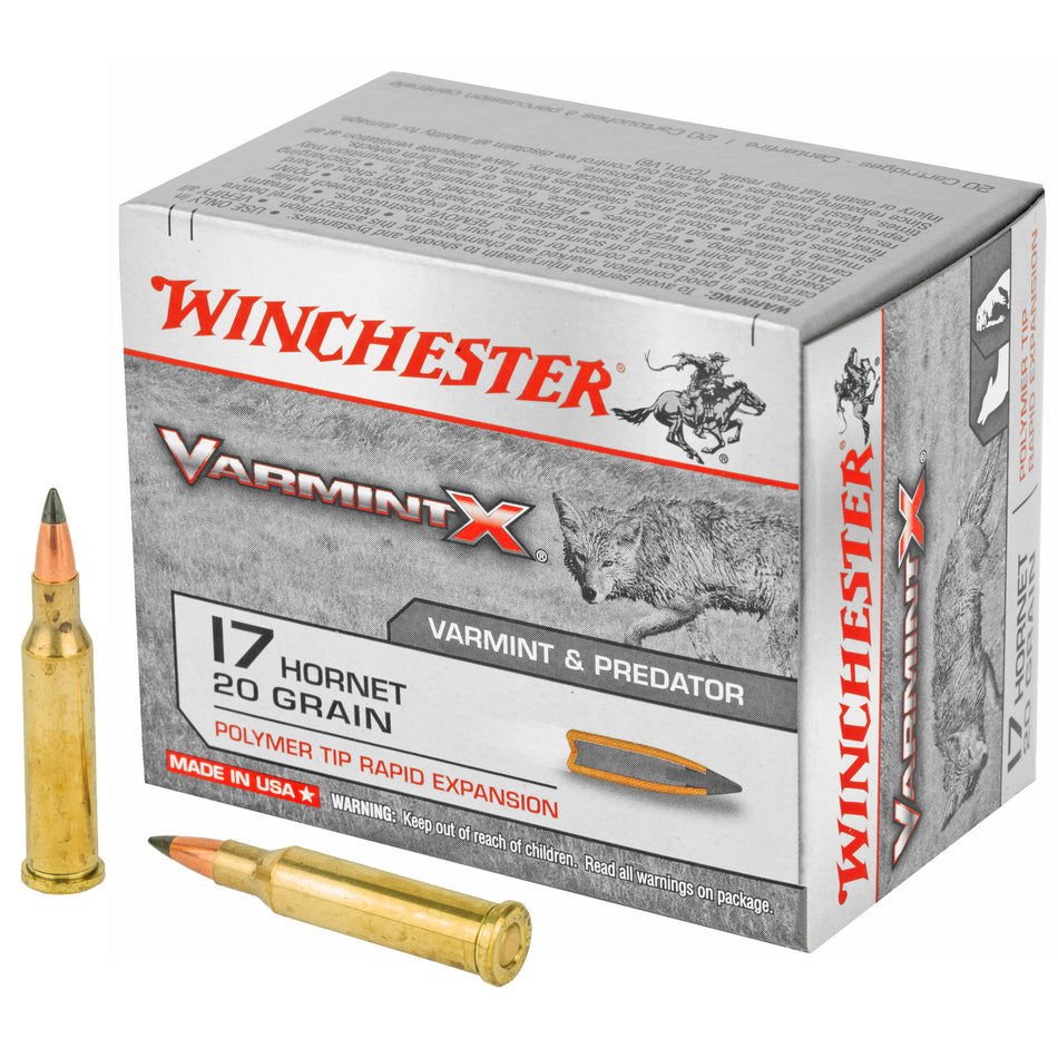 Winchester .17 Hornet X17P Varmint X Polymer Tip Rapid Expansion 20 Grain