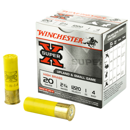 Winchester 20 Gauge X204 Super X Heavy Game Load 2.75" 1oz 4 Shot
