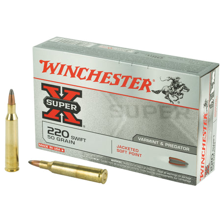 Winchester .220 Swift X220S Super-X Jacketed Soft Point JSP 50 Grain