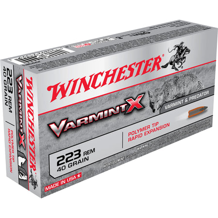 Winchester .223 Remington X223P Varmint X Polymer Tip PT 55 Grain