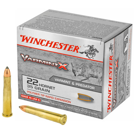 Winchester .22 Hornet X22P Varmint X Polymer Tip Rapid Expansion 35 Grain