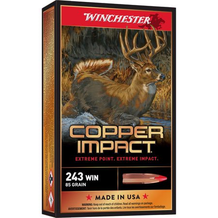 Winchester .243 Winchester X243CLF Deer Season XP Copper Impact Copper Extreme Point Lead-Free 85 Grain