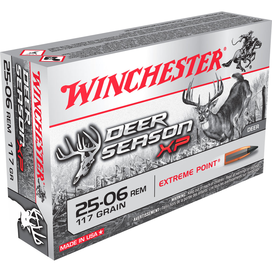 Winchester .25-06 Remington X2506DS DEER SEASON XP Extreme Point 117 Grain