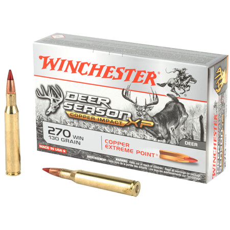 Winchester .270 Winchester X270CLF Copper Impact Copper Extreme Point Lead-Free 130 Grain