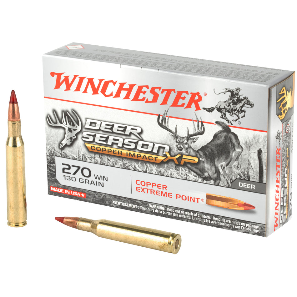 Winchester .270 Winchester X270CLF Copper Impact Copper Extreme Point Lead-Free 130 Grain