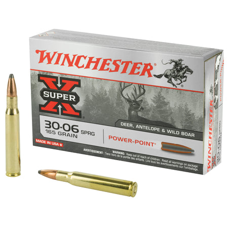 Winchester .30-06 Springfield X30065 Super-X Power-Point Pointed Soft Point PSP 165 Grain