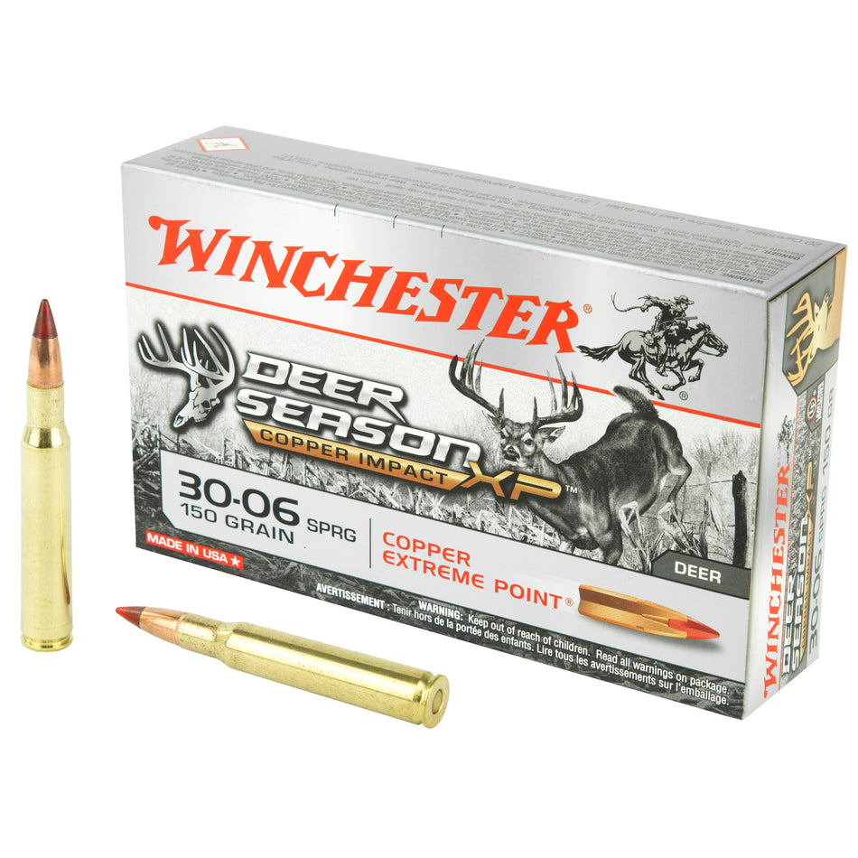 Winchester .30-06 Springfield X3006CLF Copper Impact Copper Extreme Point Lead-Free 150 Grain