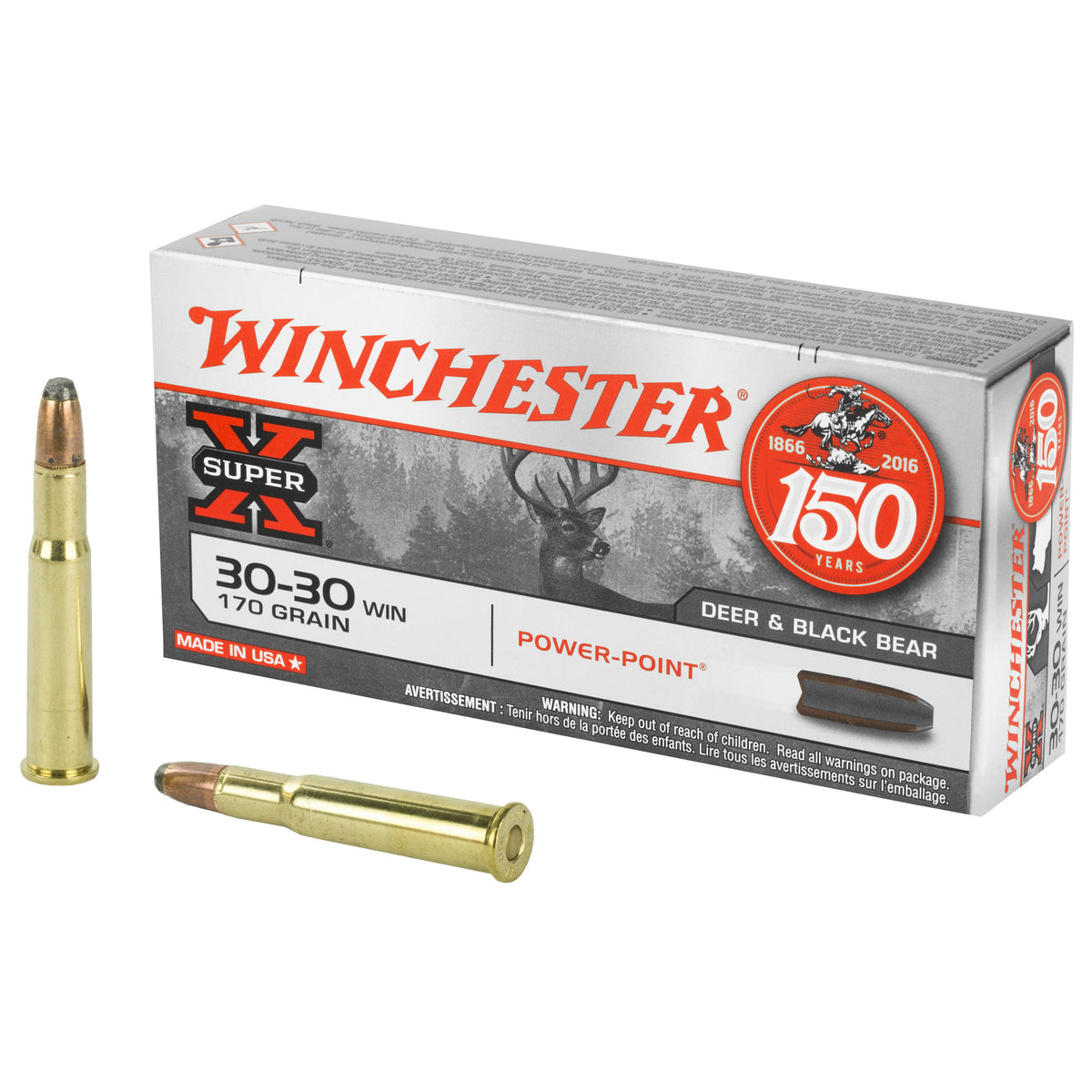 Winchester .30-30 Winchester X30303 Super-X Power-Point 170 Grain