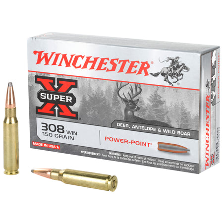 Winchester .308 Win / 7.62x51mm X3085 Super-X Power-Point Pointed Soft Point PSP 150 Grain