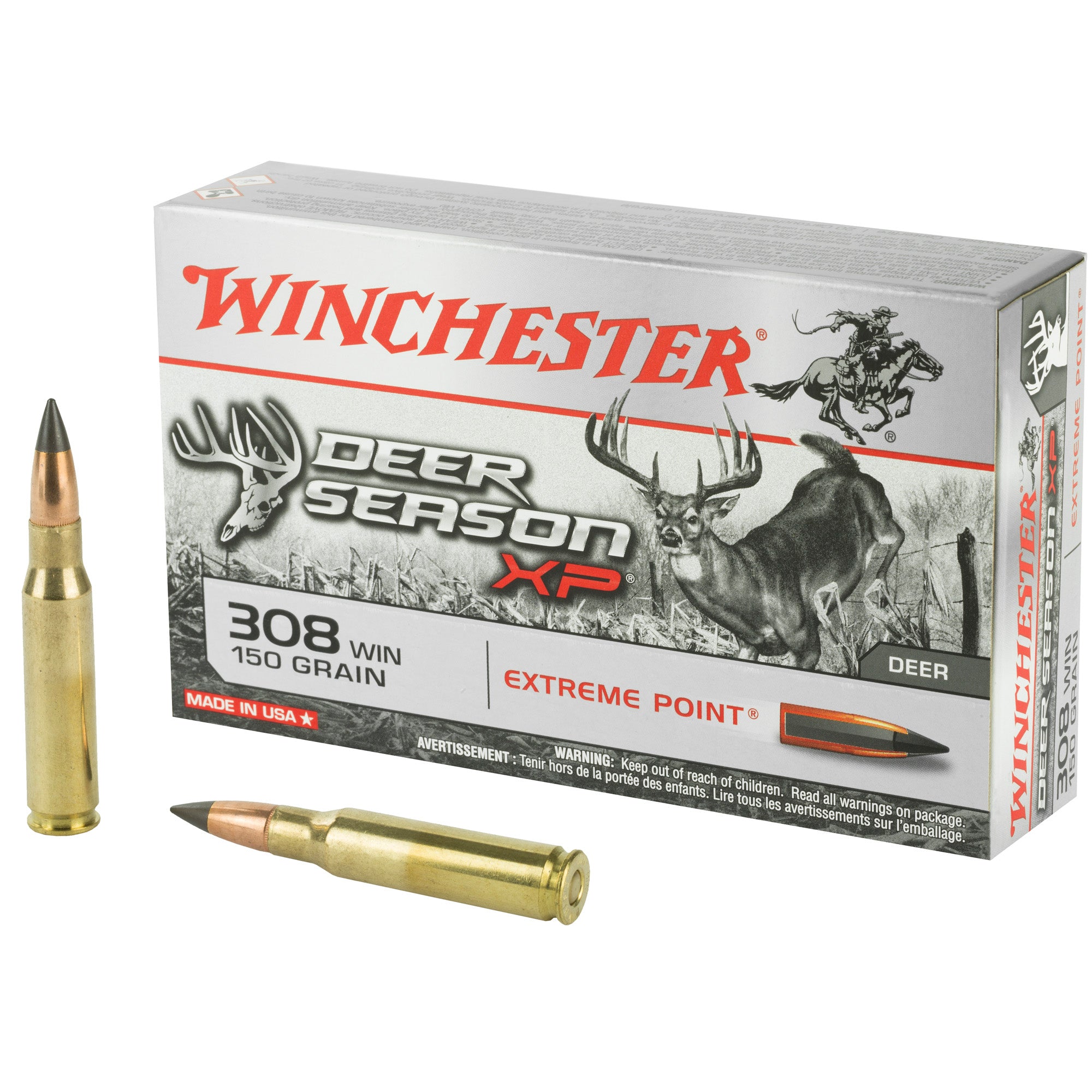 Winchester .308 Win / 7.62x51mm X308DS Deer Season XP Extreme Point 150 Grain