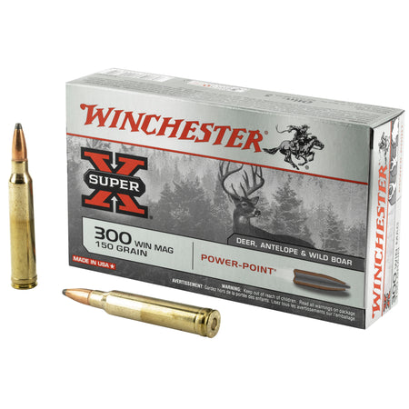Winchester .300 Winchester Mag X30WM1 Super-X Power-Point Pointed Soft Point PSP 150 Grain