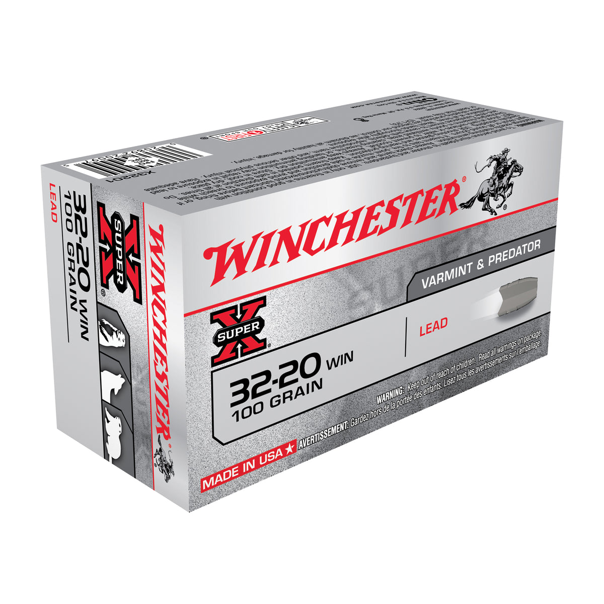 Winchester .32-20 Winchester X32201 Super-X Lead 100 Grain