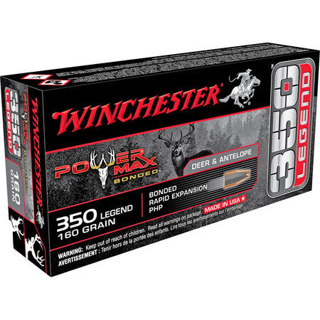 Winchester .350 Legend X3501BP Power Max Bonded Bonded Rapid Expansion PHP 160 Grain