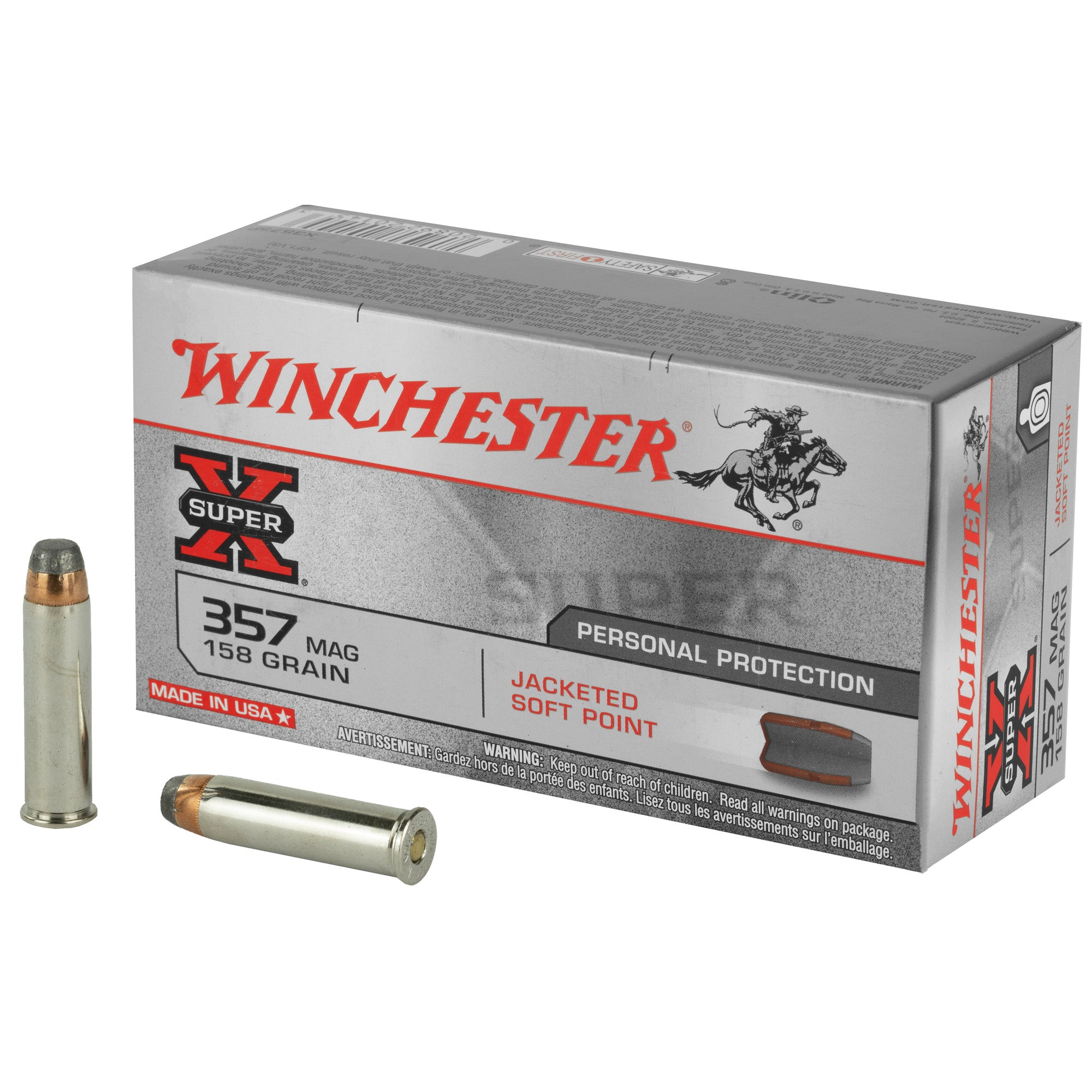 Winchester .357 Magnum X3575P Super-X Jacketed Soft Point JSP 158 Grain