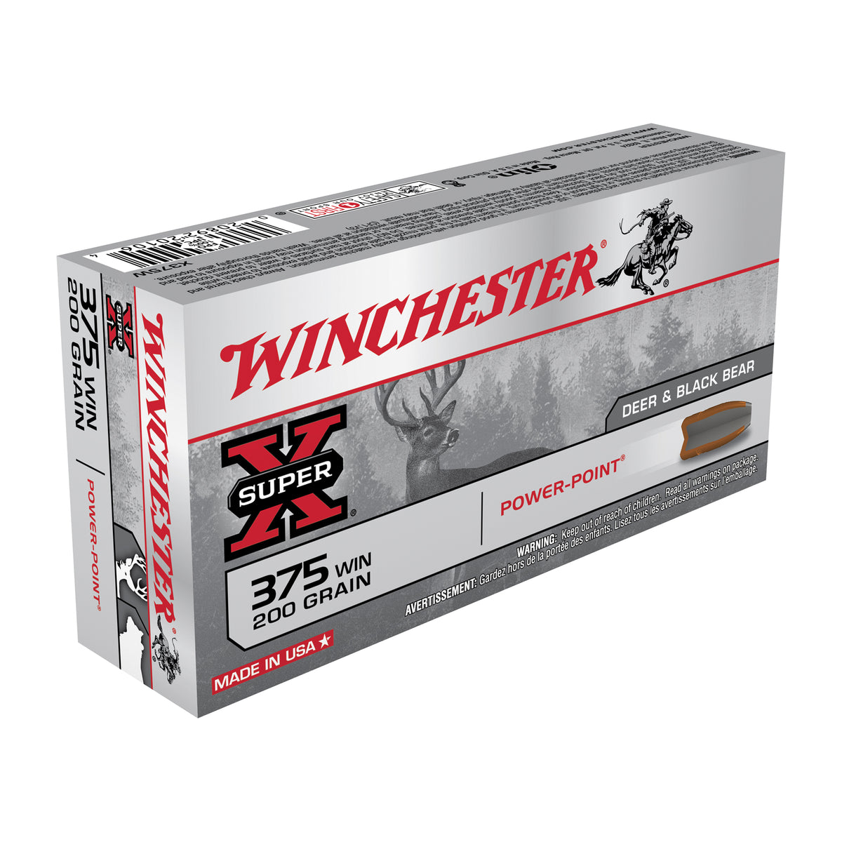 Winchester .375 Winchester X375W Super-X Power-Point 200 Grain