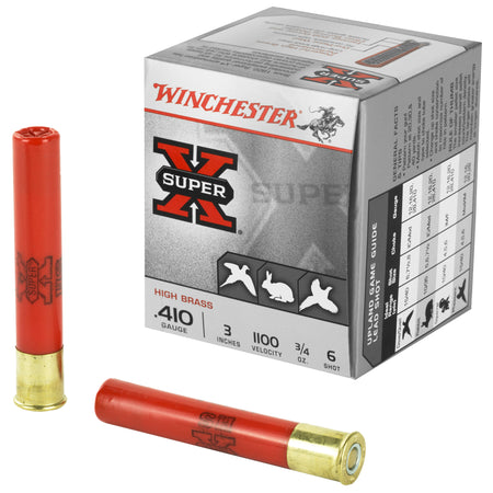 Winchester .410 Bore X413H6 Super X Heavy Game Load 3" 3/4oz 6 Shot