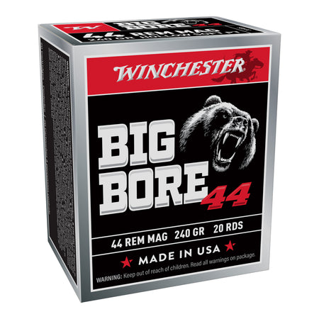 Winchester .44 Magnum X44MBB Big Bore Semi Jacketed Hollow Point HP 240 Grain