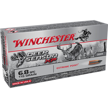 Winchester 6.8 Remington SPC X68SPCDS Deer Season XP Extreme Point 115 Grain