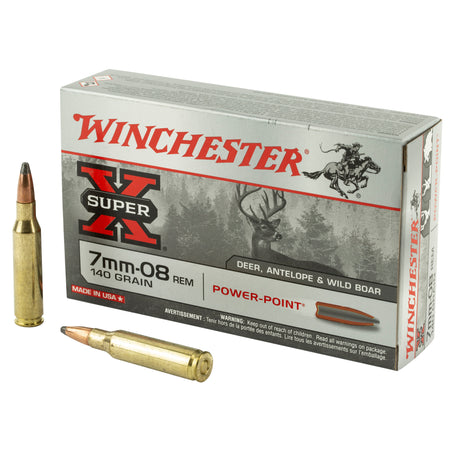 Winchester 7mm-08 Remington X708 Super-X Power-Point Pointed Soft Point PSP 140 Grain