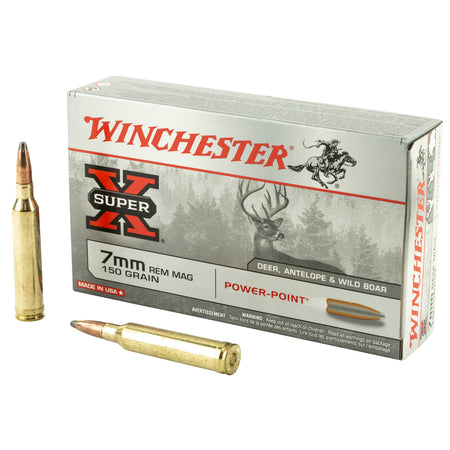 Winchester 7mm Remington Mag X7MMR1 Super-X Power-Point 150 Grain
