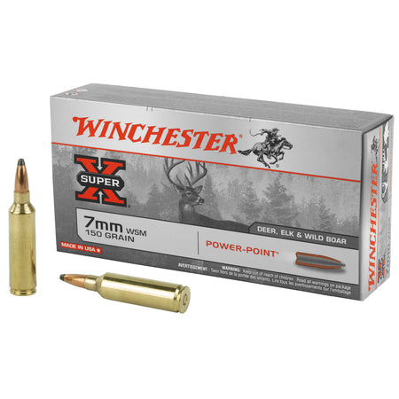 Winchester 7mm WSM X7MMWSM Super-X Power-Point Pointed Soft Point PSP 150 Grain