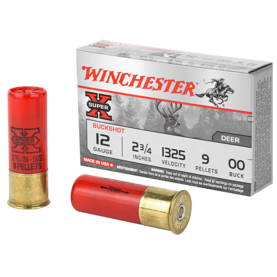 Winchester 12 Gauge XB1200 Super X Buckshot 2.75" 00 Buck Shot