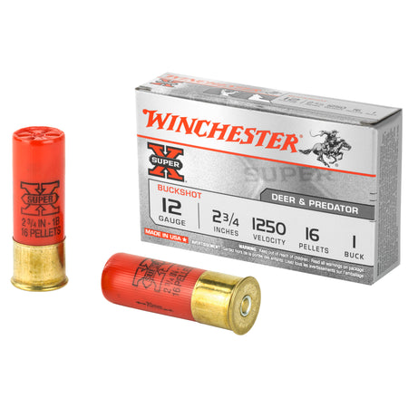 Winchester 12 Gauge XB121 Super X Buckshot 2.75" 1 Buck Shot