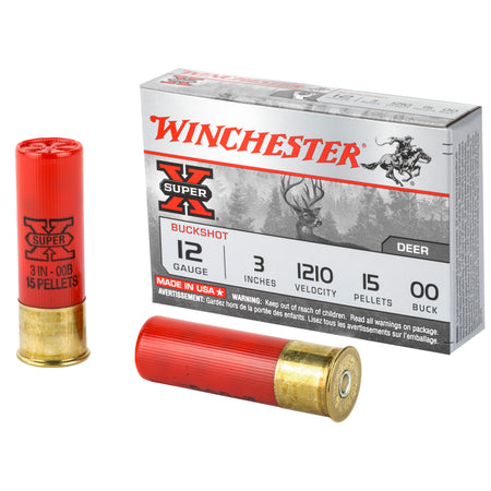 Winchester 12 Gauge XB12300 Super X Buckshot 3" 00 Buck Shot