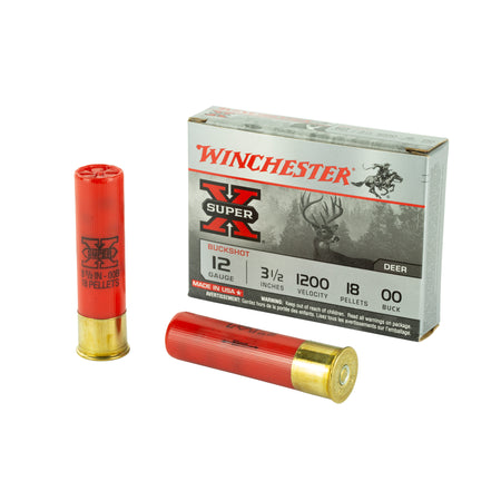 Winchester 12 Gauge XB12L00 Super X Buckshot 3.5" 00 Buck Shot