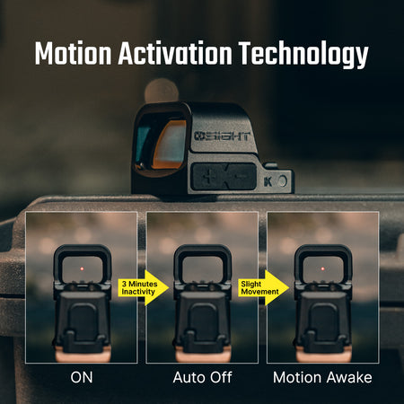 Osight K Red Dot Sight 6 MOA Dot RMSc Footprint with Side-Loading Battery