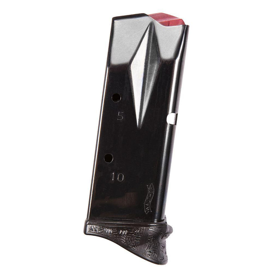 Walther PPQ M2 SC 9mm Subcompact Handgun Magazine Black 10/rd Pinky Extension