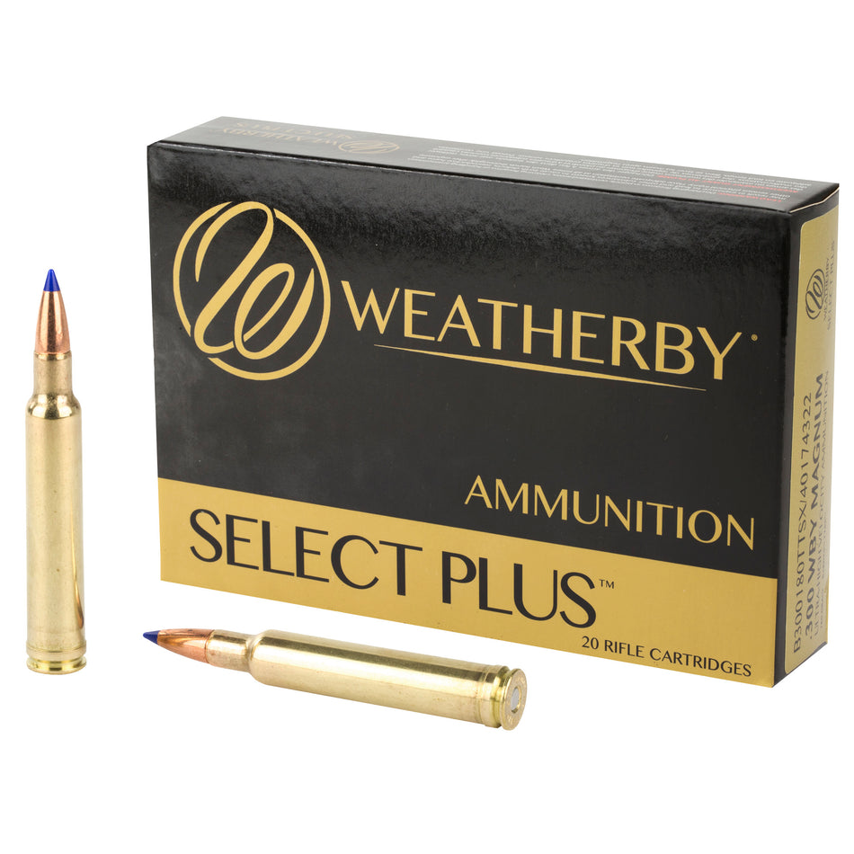 Weatherby .300 Weatherby Mag B300180TTSX Select Plus Barnes Tipped TSX Lead Free 180 Grain