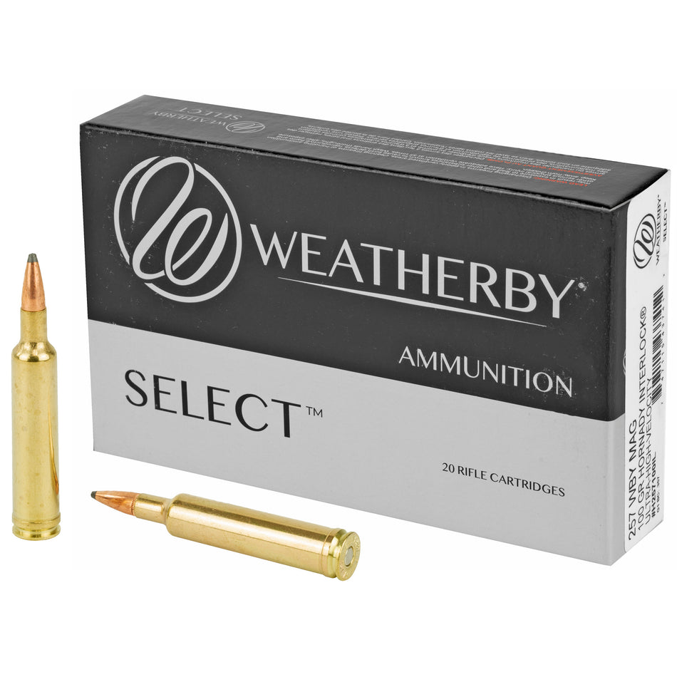Weatherby .257 Weatherby Mag H257100IL Select Hornady Interlock 100 Grain