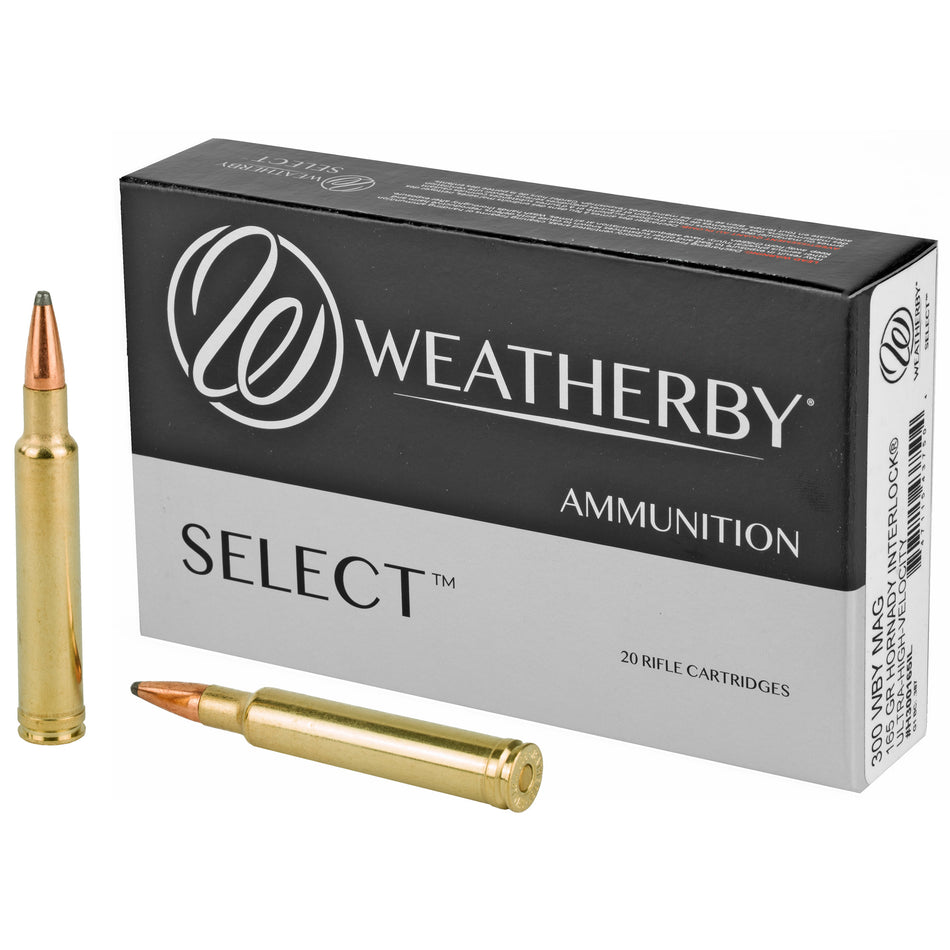 Weatherby .300 Weatherby Mag H300165IL Select Hornady Interlock 165 Grain