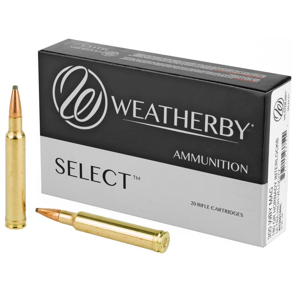 Weatherby .300 Weatherby Mag H300180IL Select Norma Hornady Interlock 180 Grain