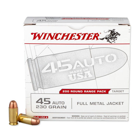 Winchester .45 ACP/Auto USA45W USA Range Pack Full Metal Jacket FMJ 230 Grain