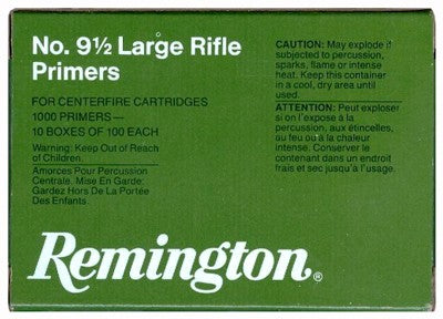 REMINGTON PRIMERS LARGE RIFLE 5000 PACK CASE
